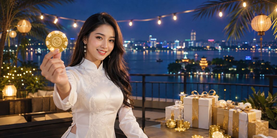 Người dùng tại Hà Nội trải nghiệm trò chơi casino trực tuyến với trang phục áo dài truyền thống